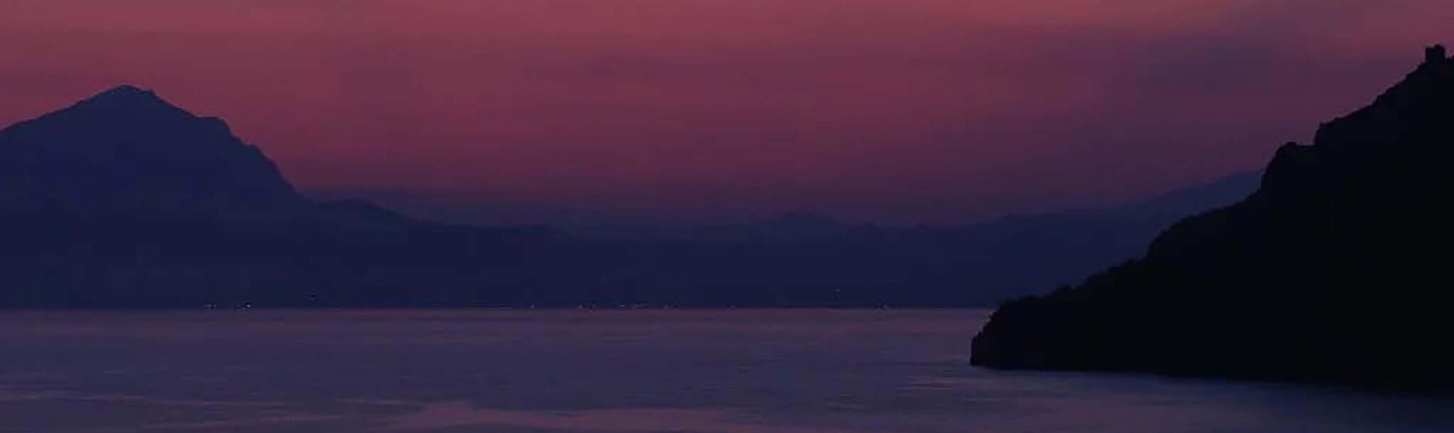 fotografia di tramonto durante un matrimonio a Maratea