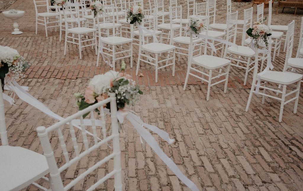 Allestimenti floreali di matrimonio nel Castello di San Basilio