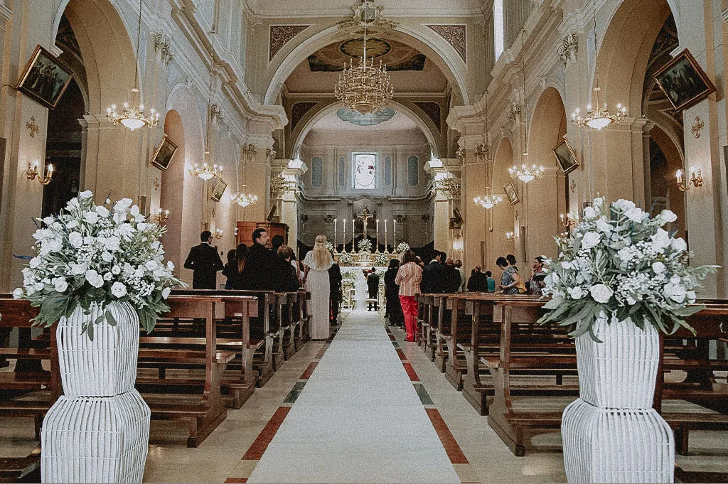 Fotografia della Chiesa durante un matrimonio in Basilicata