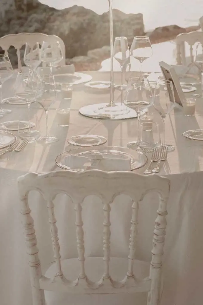 mise en place del tavolo del Santa Venere a Maratea servizio fotografico di matrimonio a cura di Giuseppe Bruno fotografo