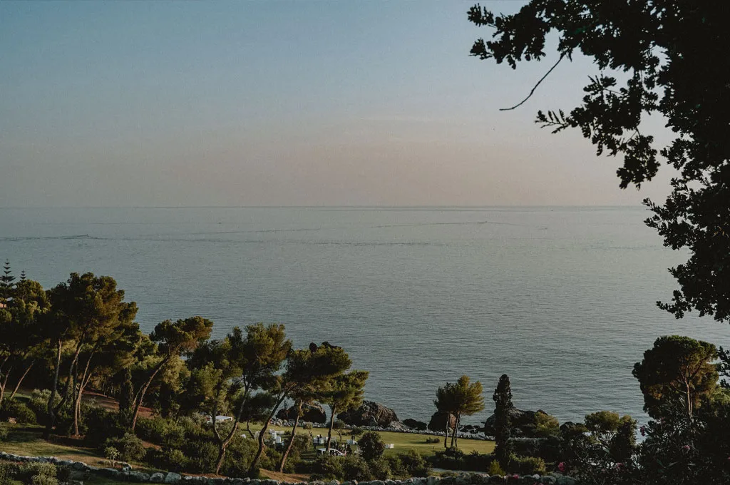 paesaggio con mare durante un matrimonio a maratea al Santa Venere