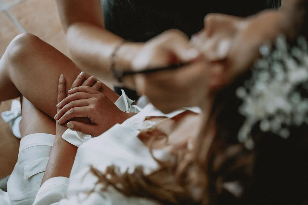 makeup sposa, durante il suo matrimonio al santa venere di Maratea in Basilicata