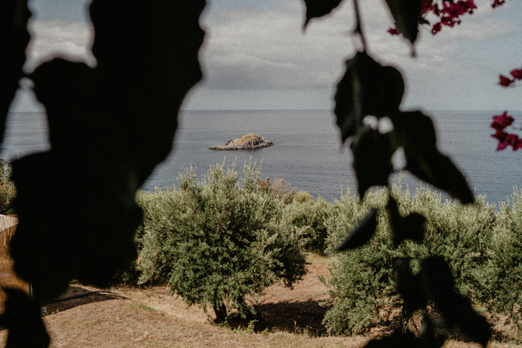 Panorama dalla Villa La Matrella di Maratea durante un Matrimonio