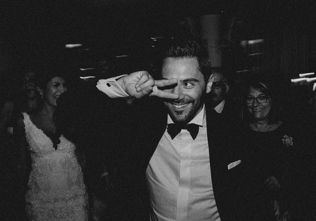 After Party di un Matrimonio da sogno a Maratea, foto in bianco e nero